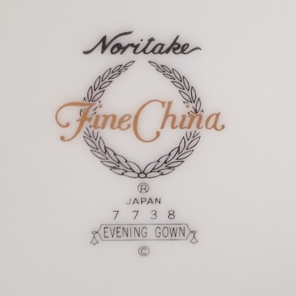 Noritake 2 Evening Gown Salad Plates **Excellent Condition** - Picture 6 of 6